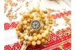 ВЕРВИЦЯ З ЖОВТОГО АГАТУ ВЕРВИЦЯ З ЖОВТОГО АГАТУ